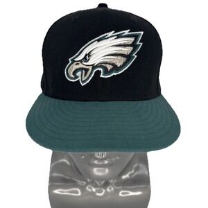 New Era 59FIFTY Philadelphia Eagles Fitted Hat 7 1/2 Black Green NFL Cap